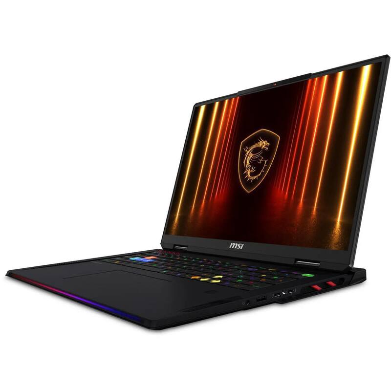 Alt View 3. MSI - MSI Raider 18 HX 18" Gaming Laptop,Ultra 9 285HX,64GB RAM,1TB SSD,RTX 5090,Backlit Keyboard,Win 11 Pro,Black - Black.