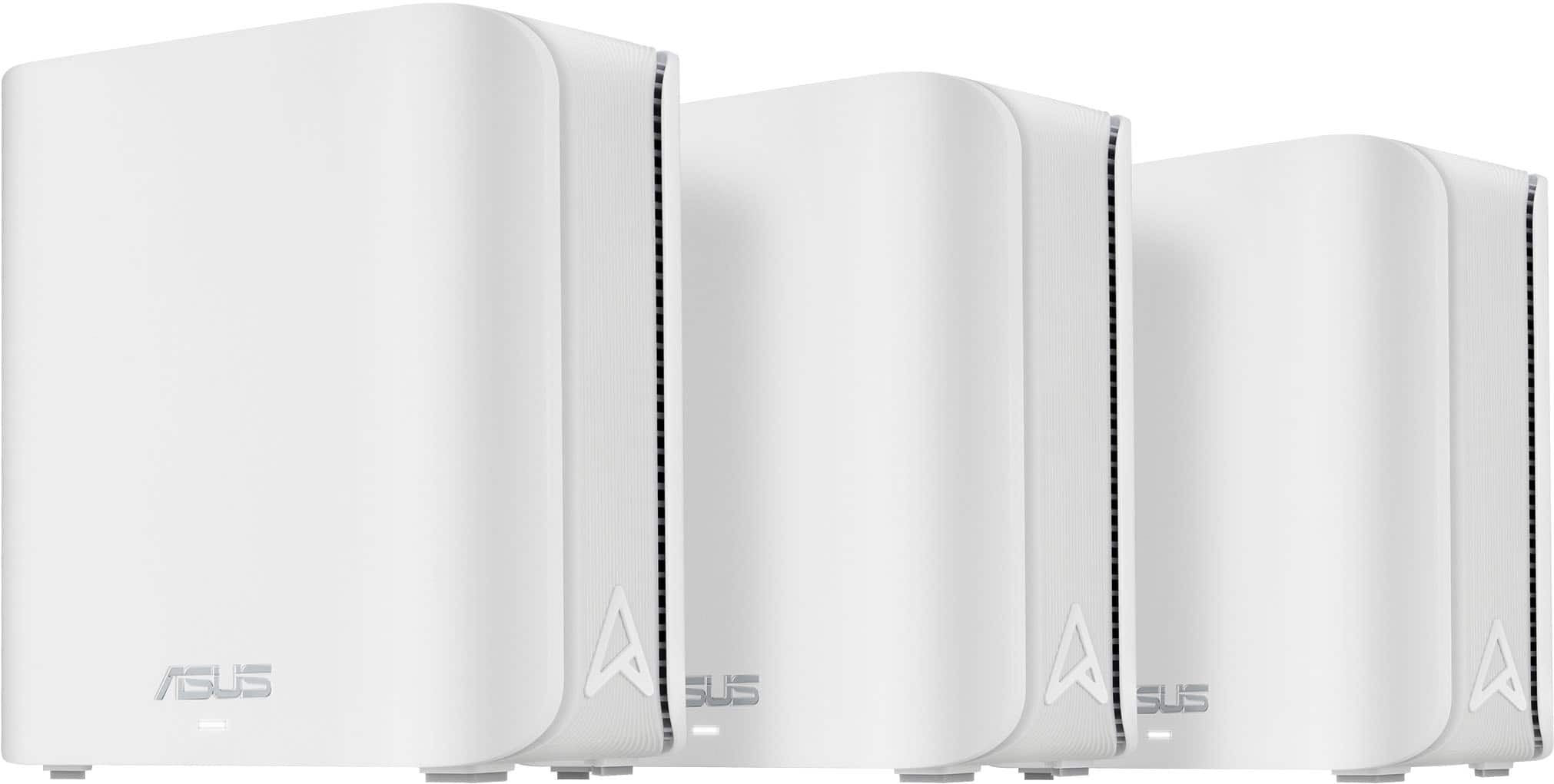 ASUS - ZenWiFi BE5000 PRO Dual-Band Mesh Wi-Fi 7 System (3-pack) - White