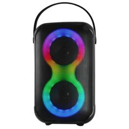 iQ Sound - Karaoke Kraze 2 x 4-Inch Portable Bluetooth Speaker - Black