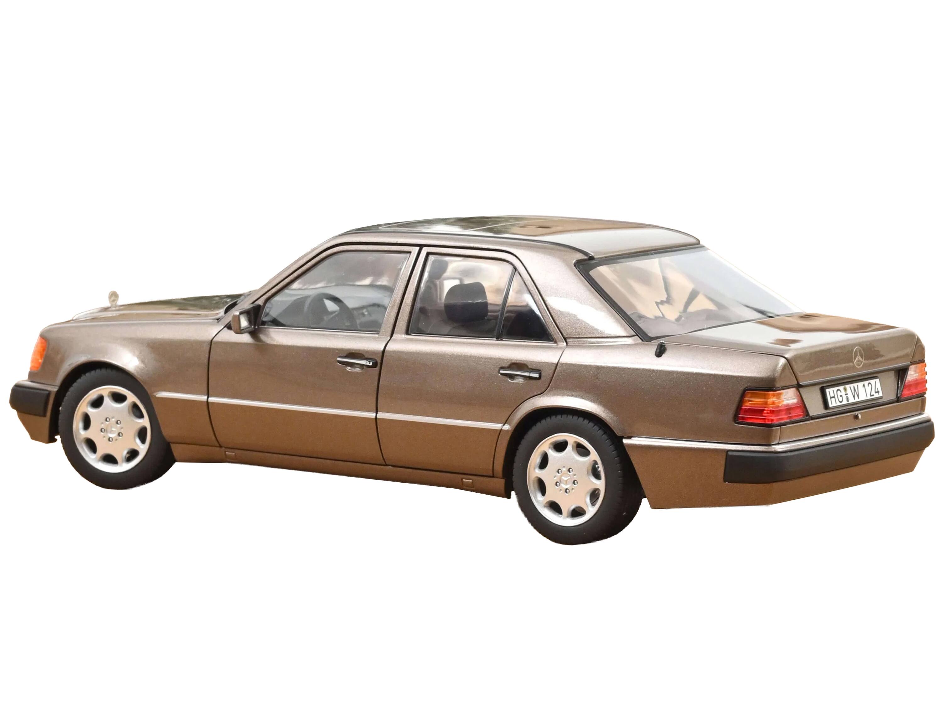 Alt View 4. Norev - 1990 Mercedes-Benz 500 E Impala Brown Metallic 1/18 Diecast Model by Norev.