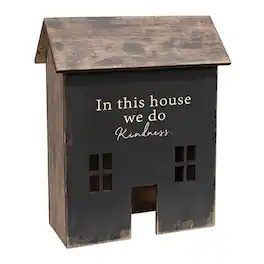 BreeBe - We Do Kindness Light Up Primitive House - Black