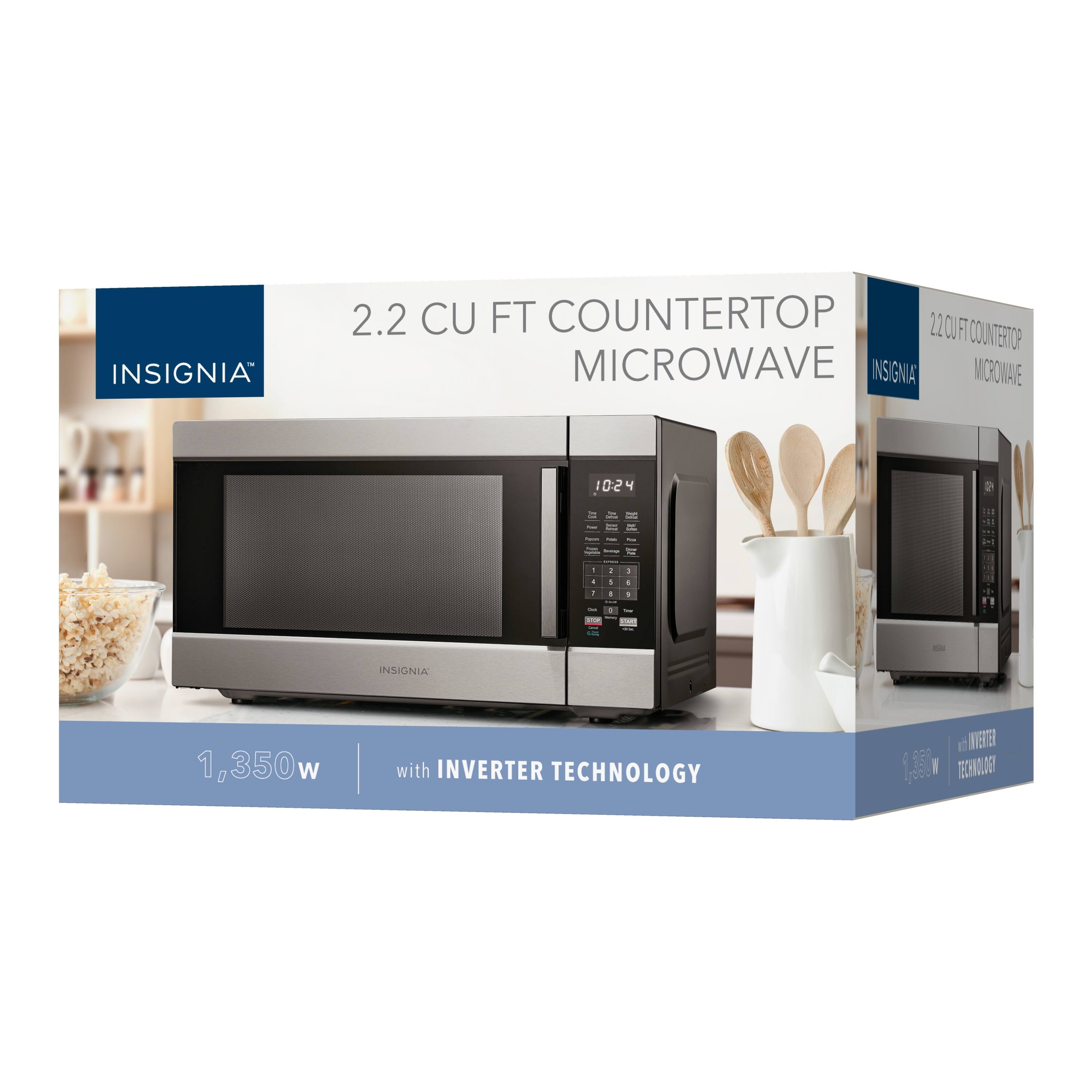 INSIGNIA  
2.2 CU FT COUNTERTOP MICROWAVE  
1,350w with INVERTER TECHNOLOGY