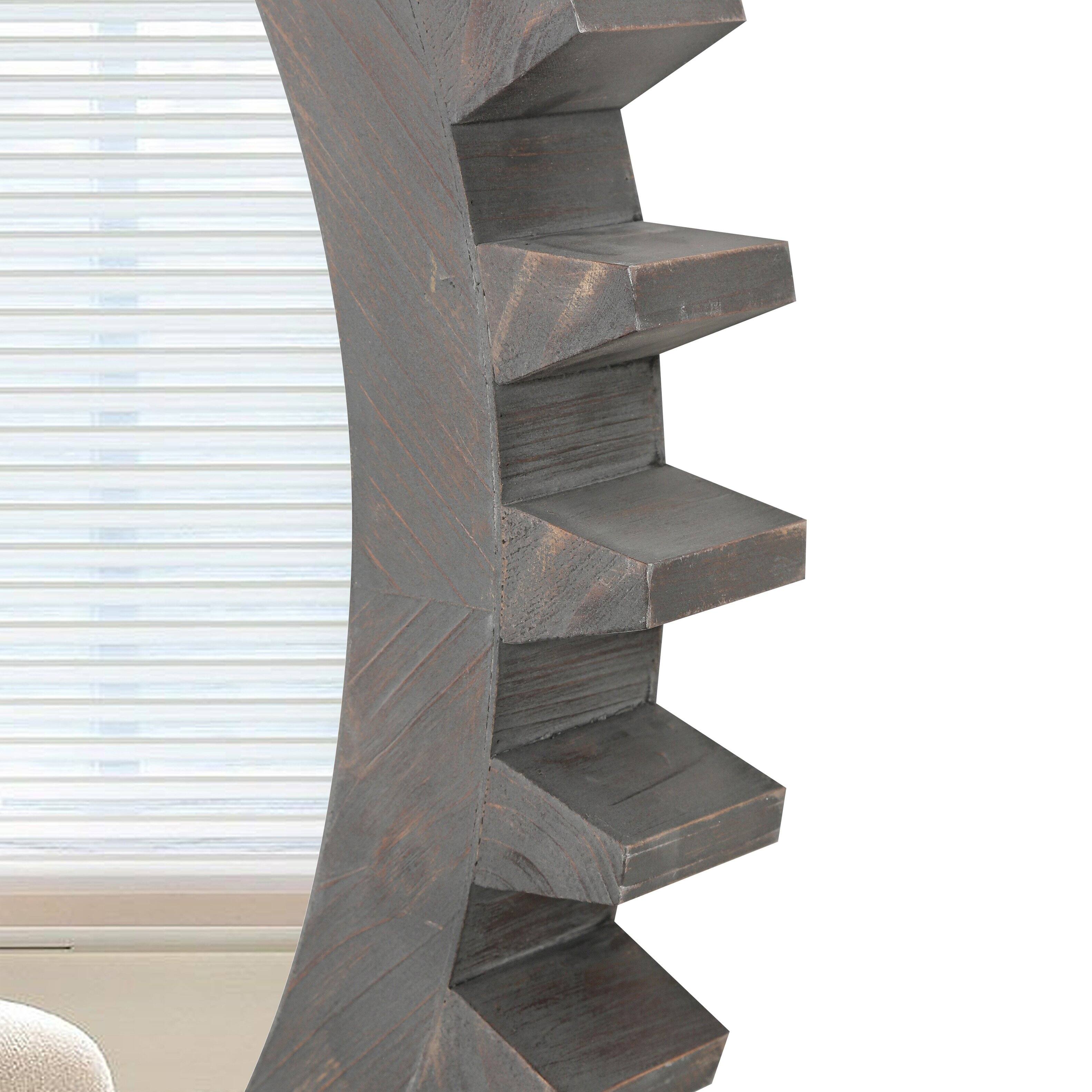 Alt View 1. APRILSOUL - Adjustable Color Led Sandstone Wall Decor Simulated Plants 3d Art Sculpture Glass Vase Remote Control Light - Brown.