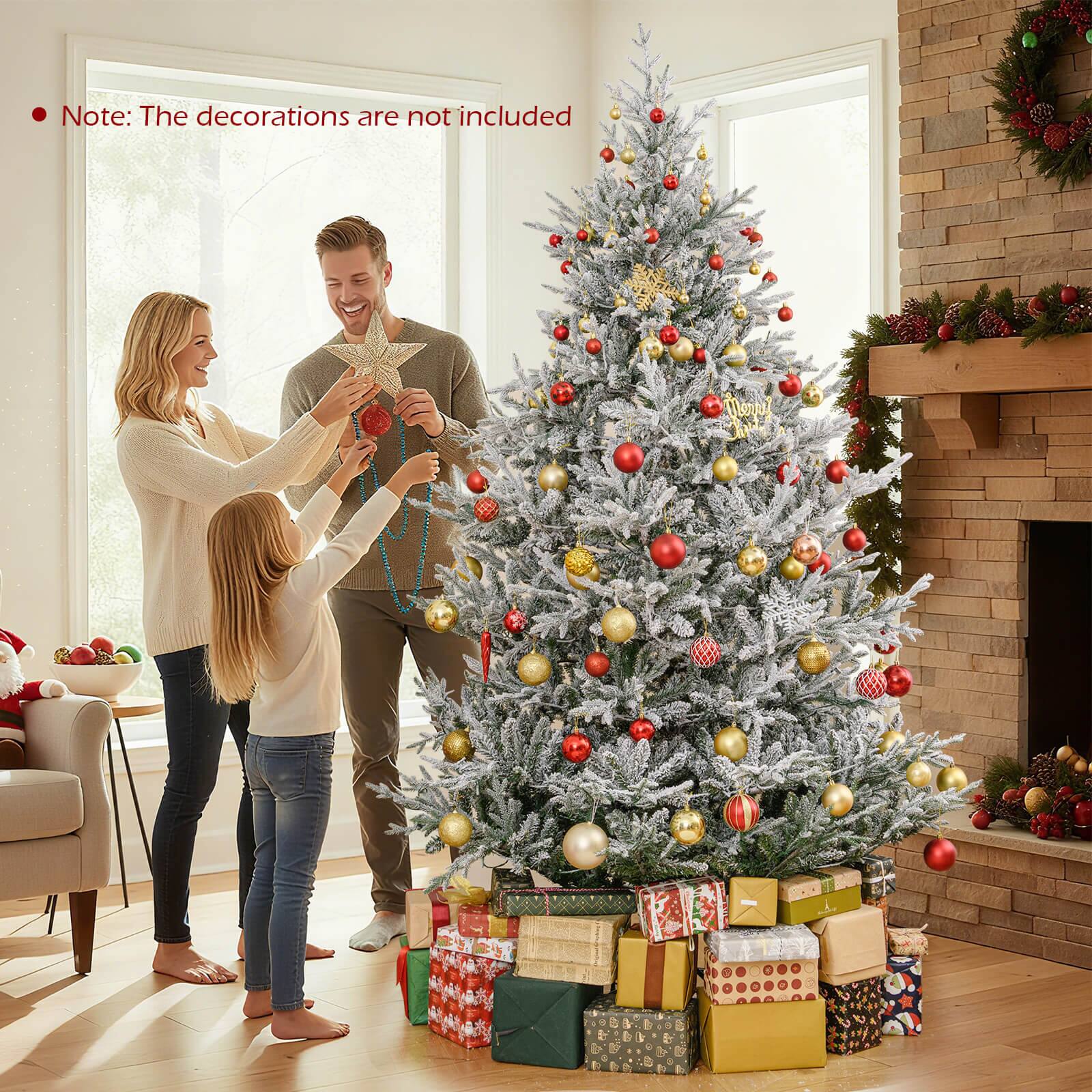 Note: The decorations are not included.