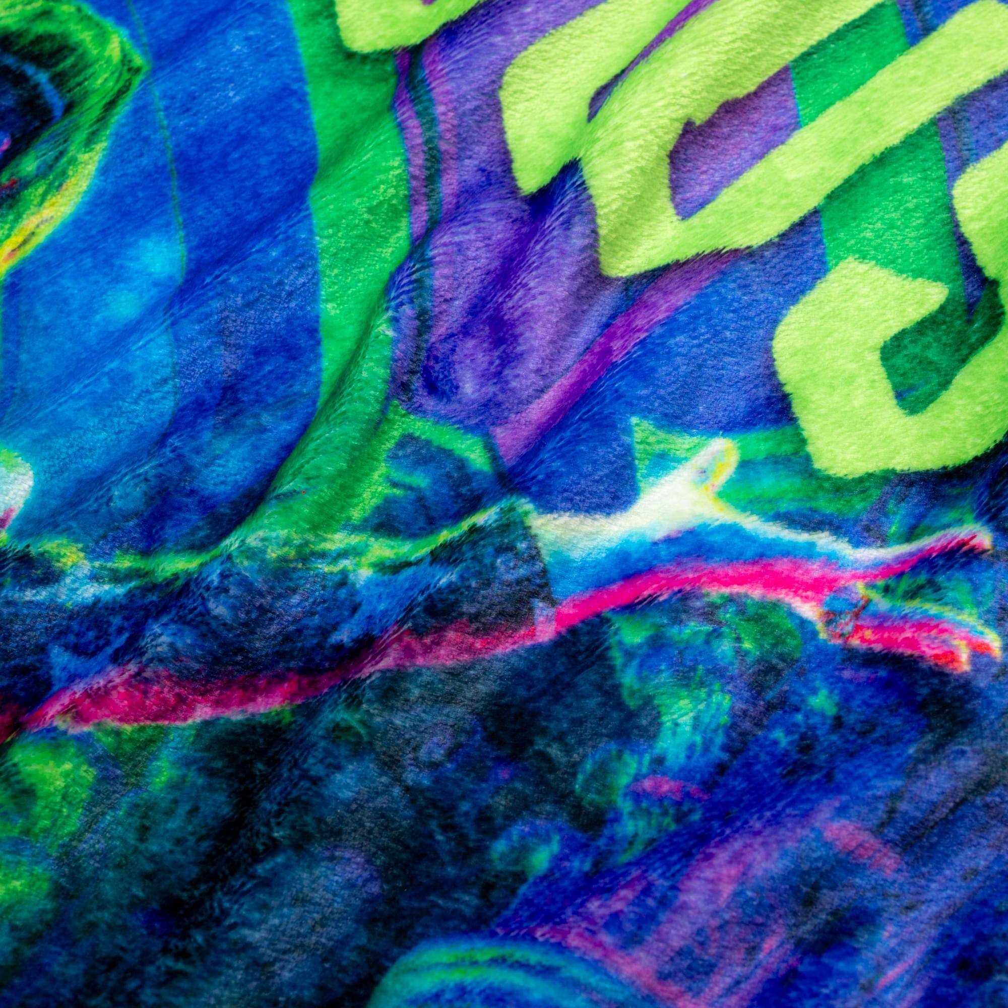 Alt View 1. Silver Buffalo - What We Do In The Shadows Disco Fleece Throw Blanket | 45 x 60 Inches - Blue.