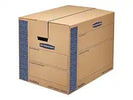 Bankers Box - SmoothMove 24" x 18" x 18" Moving Box, 6/Bundle - Blue/Kraft