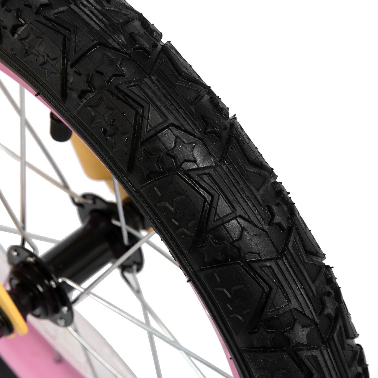 Alt View 8. JOYSTAR - JOYSTAR Macarons 12" Kids Bike with Training Wheels Basket, Coaster Brake Child's Bike for 2-4 Years Old Boys Girls Pink - Pink.