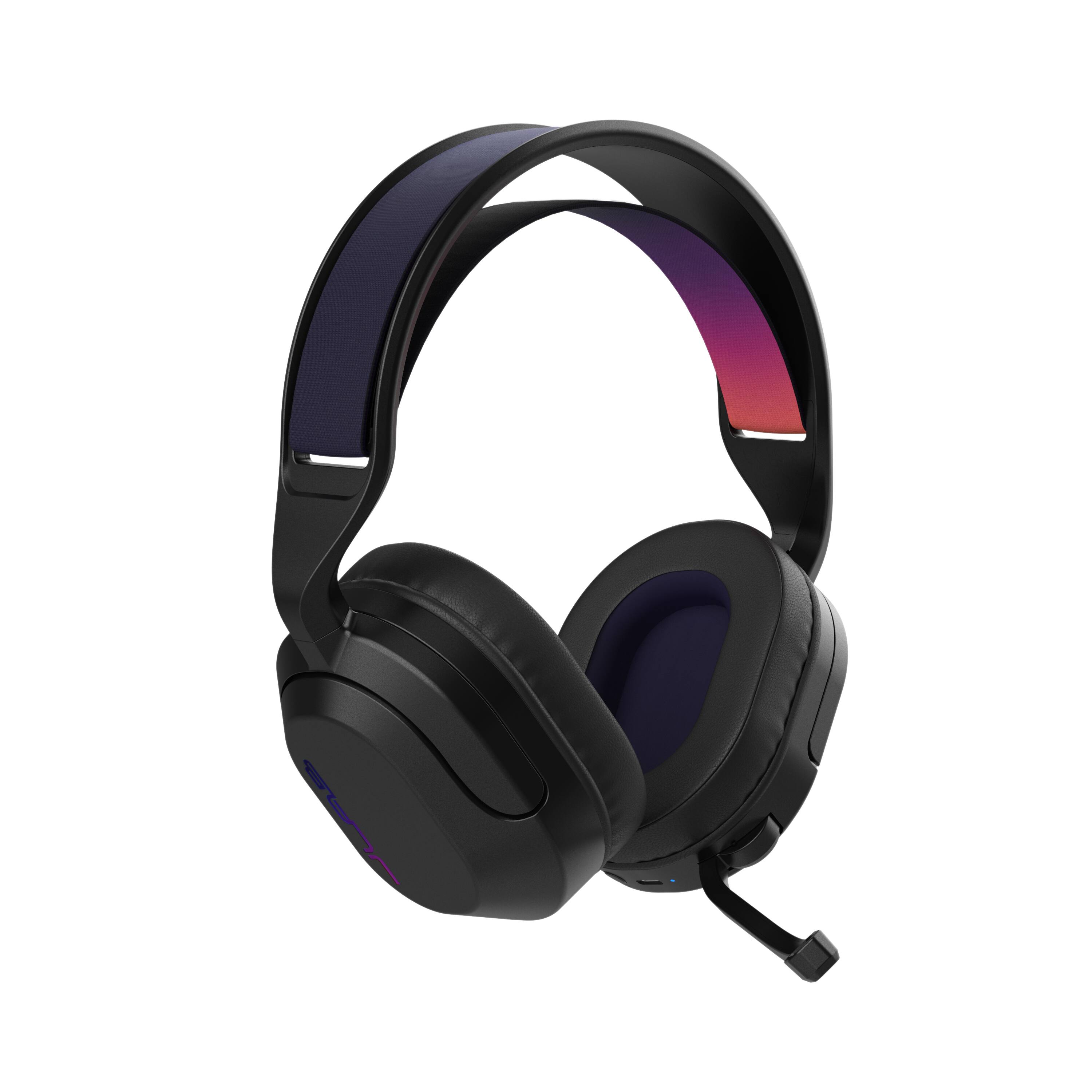 Alt View 7. JLab - Nightfall Wireless Over-Ear Gaming Headset - Black.