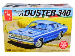 Skill 2 Model Kit 1971 Plymouth Duster 340 1/25 Scale Model by AMT - Blue