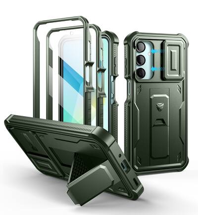 Dexnor - Case for Samsung Galaxy A16-5G with 2 Front Frame, Magnetic Slide Camera, Screen Protector Cover Heavy Duty Shockproof - Army Green Dexnor - Case for Samsung Galaxy A16-5G with 2 Front Frame, Magnetic Slide Camera, Screen Protector Cover Heavy Duty Shockproof - Army Green
