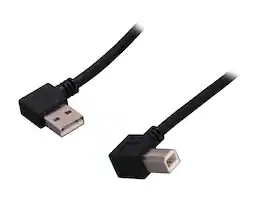 StarTech.com - USB2HAB2RA3 3ft Right Angle USB 2.0 A to B Cable - Black