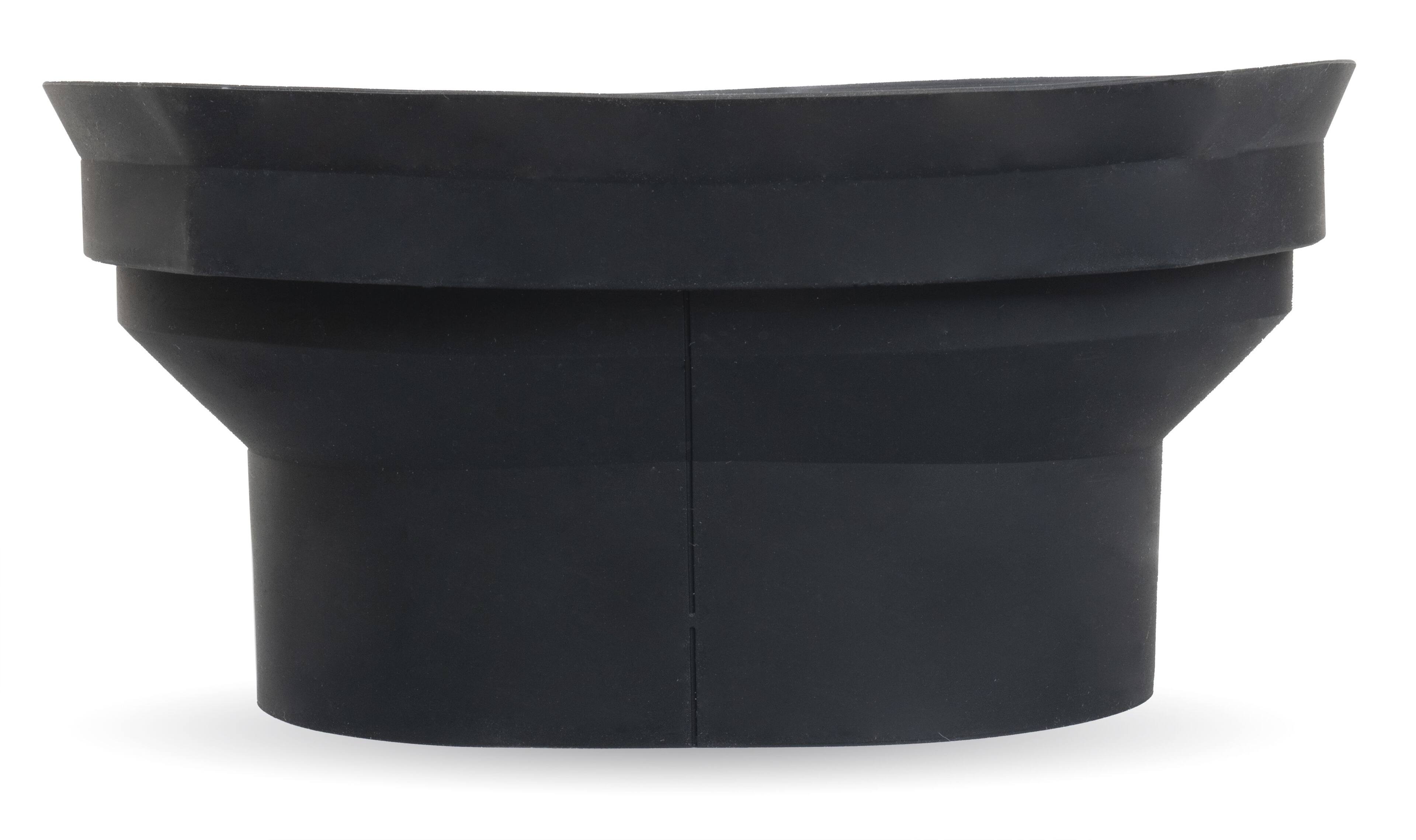 Alt View 5. NVX - XBAF69 2 Piece Universal 6x9” Silicone Rubber Speaker Baffles with Self Adhesive Foam Base Pad.