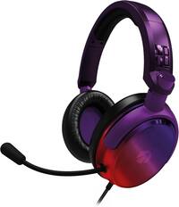 Front. 4Gamers - C6-100 Headset STRIKE - Red & Purple - PS4, PS5, Xbox One, Series S/X, Switch - C6-100-SRP-4G - Red.