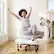 Alt View 3. KERDOM - Ergonomic Cross-Legged Office Chair with Wheels, Meditation & Kneeling Chair for ADHD, PU Leather Wide Seat 360° Swivel - White.