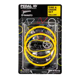 Yamato - Pedal Id 1:9 Scale Bicycle: Tire & Chain Set: - Yellow