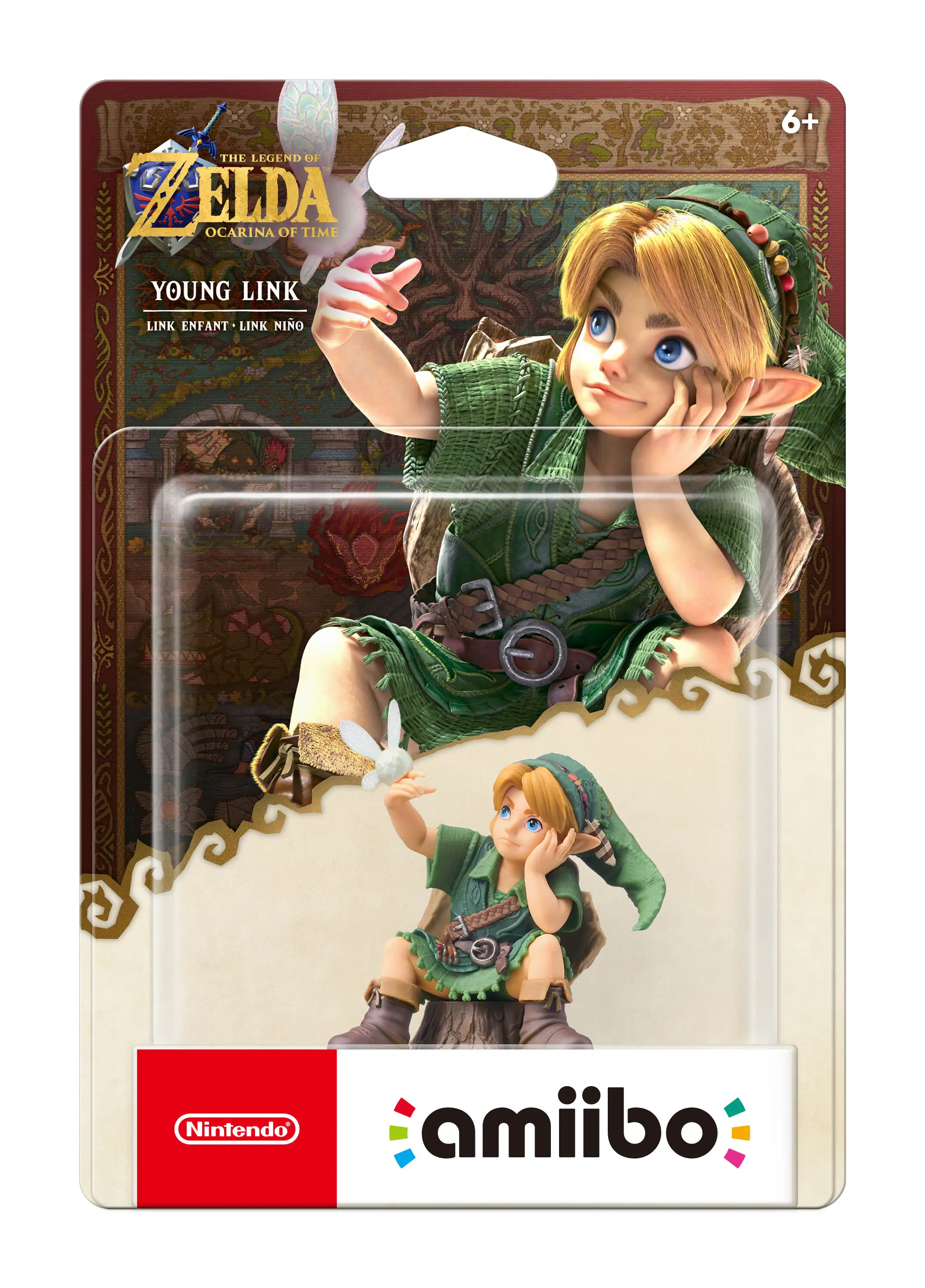 THE LEGEND OF ZELDA OCARINA OF TIME YOUNG LINK  
6+  
LINK ENFANT • LINK NINO  
Nintendo  
amiibo