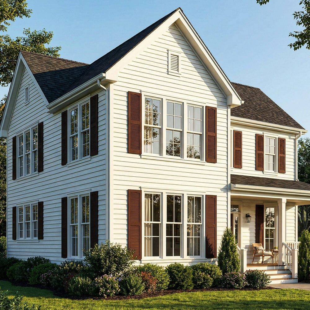 Alt View 4. Kadyn - Decorative Faux Shutters, Sturdy, Hassle-Free Design for Indoor & Outdoor Use, 14"x63", Red - Red.