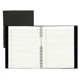 Blueline - EcoLogix NotePro 1-Subject Professional Notebooks, 8.5" x 11", College Ruled, 100 Sheets, (REDA10200EBLK) - Black