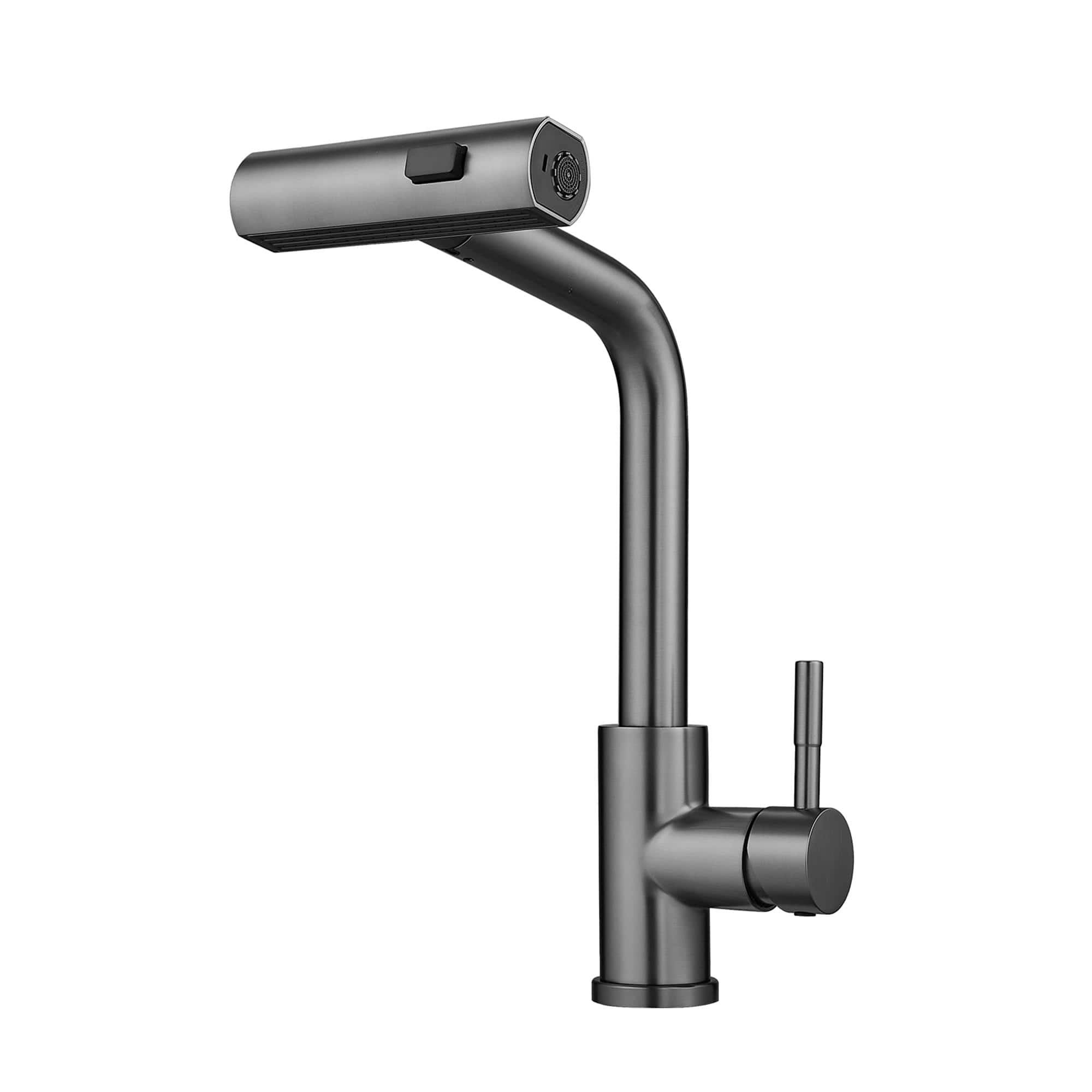 Finish Single Handle Pull Out Kitchen Faucet Waterfall Style with Dual Spray Modes price history on PriceWatchPro