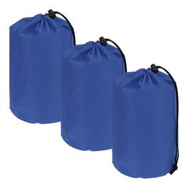 Unique Bargains - Drawstring Bag with Toggle & Cinch - Portable Outdoor Ditty Storage Sack, 5x10in for Backpacking Camping - Sapphire