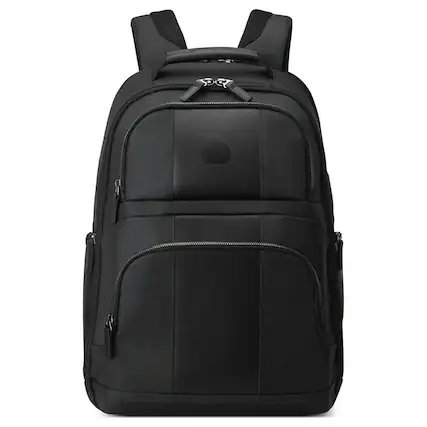Front. Delsey - Delsey Wagram Laptop Backpack - Black.