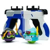 Buzz Bee Toys - Battle Ballz: Battle Pack - Bruiser & Ninjika - 2 Warriors & Joysticks, 5+ - Front_Zoom