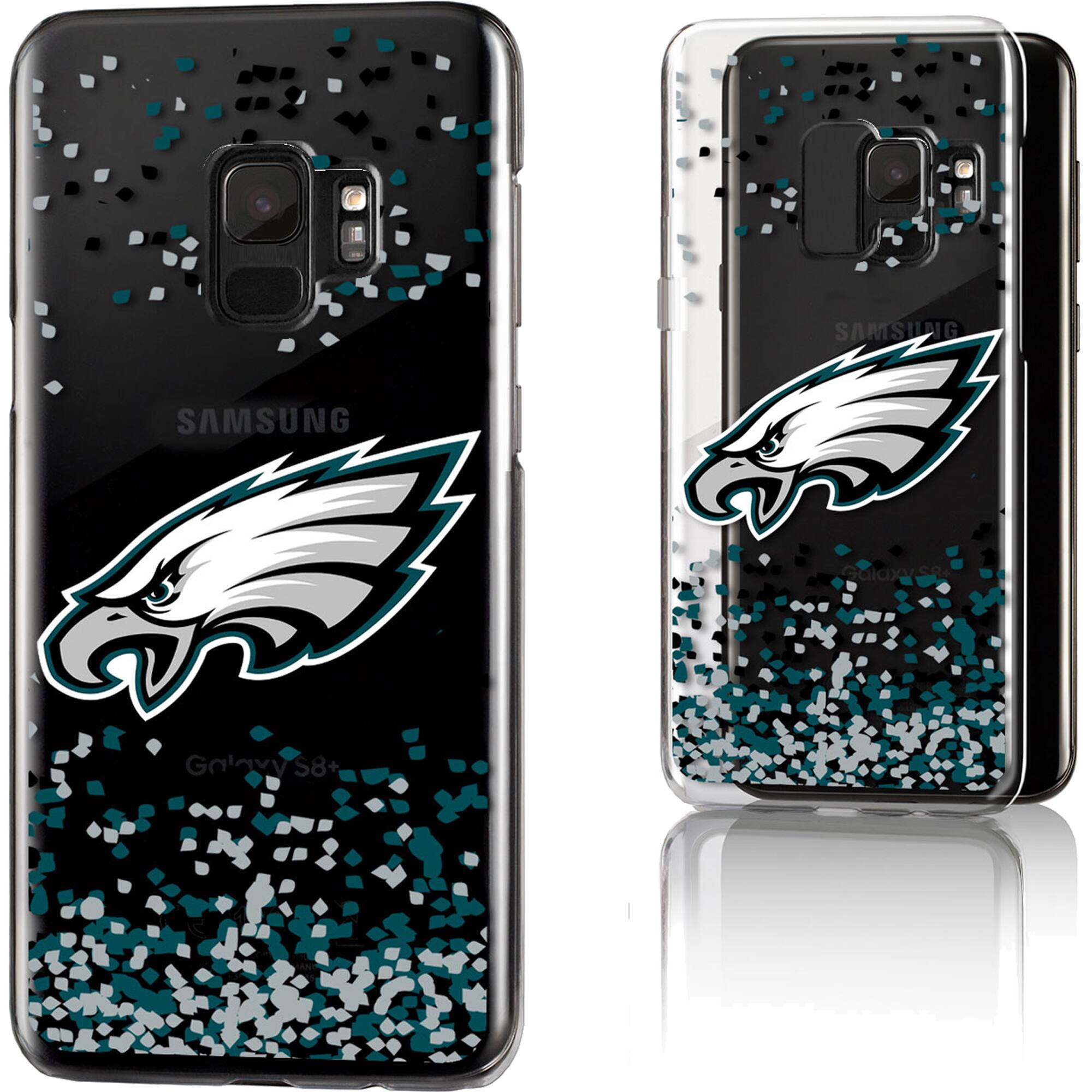 Keyscaper - NFL - Philadelphia Eagles Galaxy Clear Case with Confetti Design - S22 - Multicolor price history on PriceWatchPro