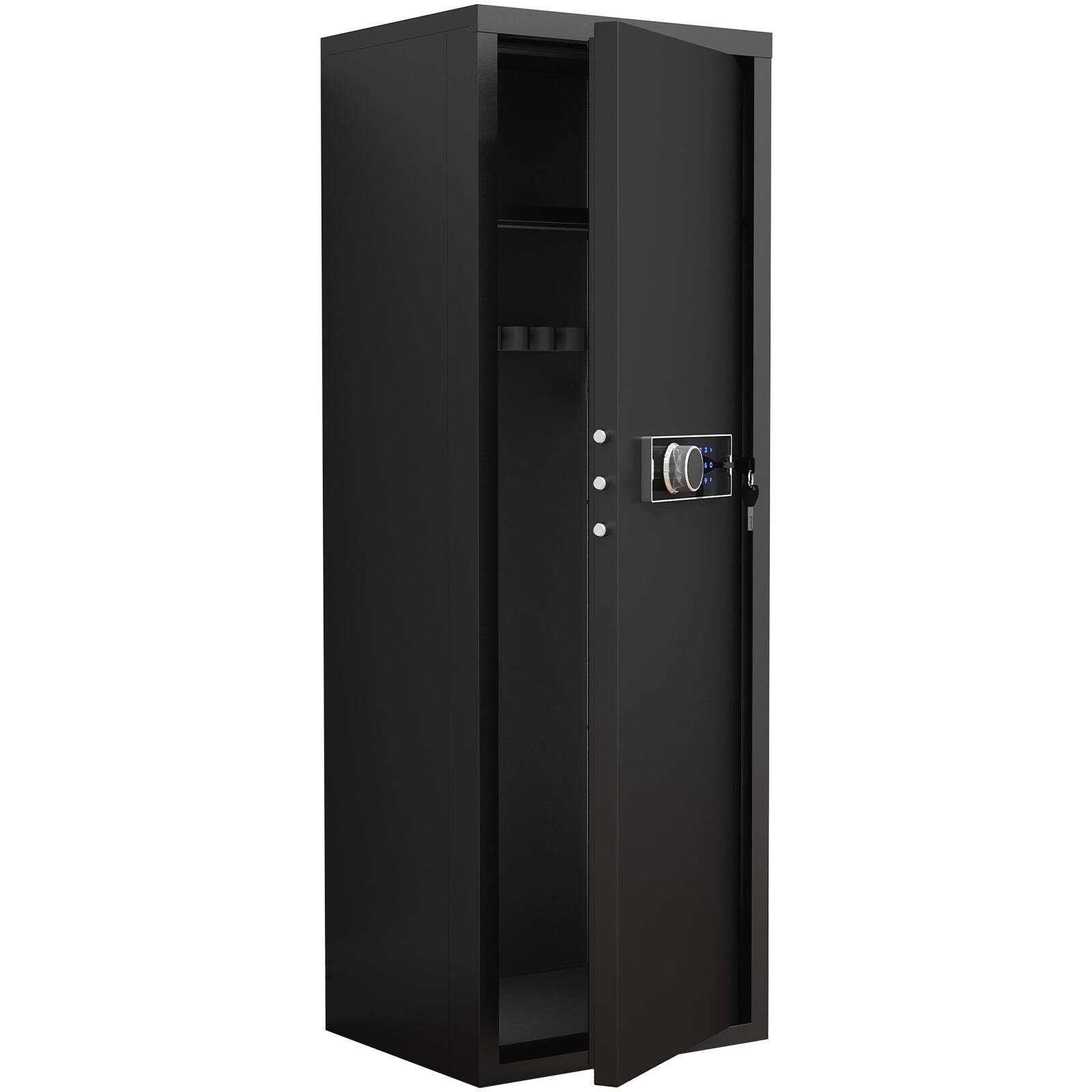 Alt View 3. GOODSILO - Heavy Duty Large Gun Cabinet Safe with Electronic Password Keypad Lock, Unassembled Metal Rifle Security Locker - Black.