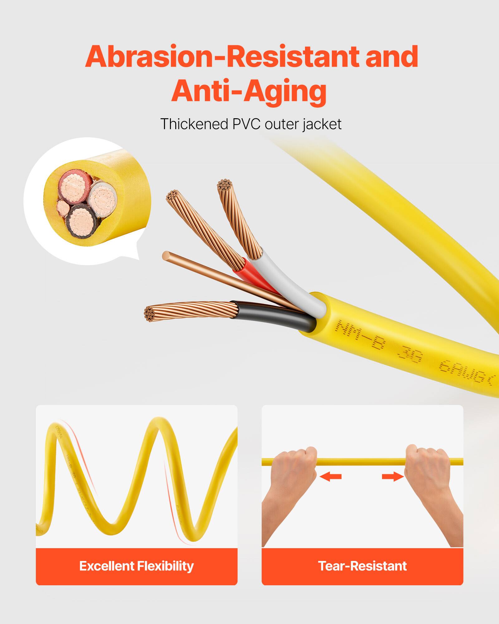 Abrasion-Resistant and Anti-Aging Thickened PVC outer jacket HM-B 36 6AUGC NV Excellent Flexibility Tear-Resistant