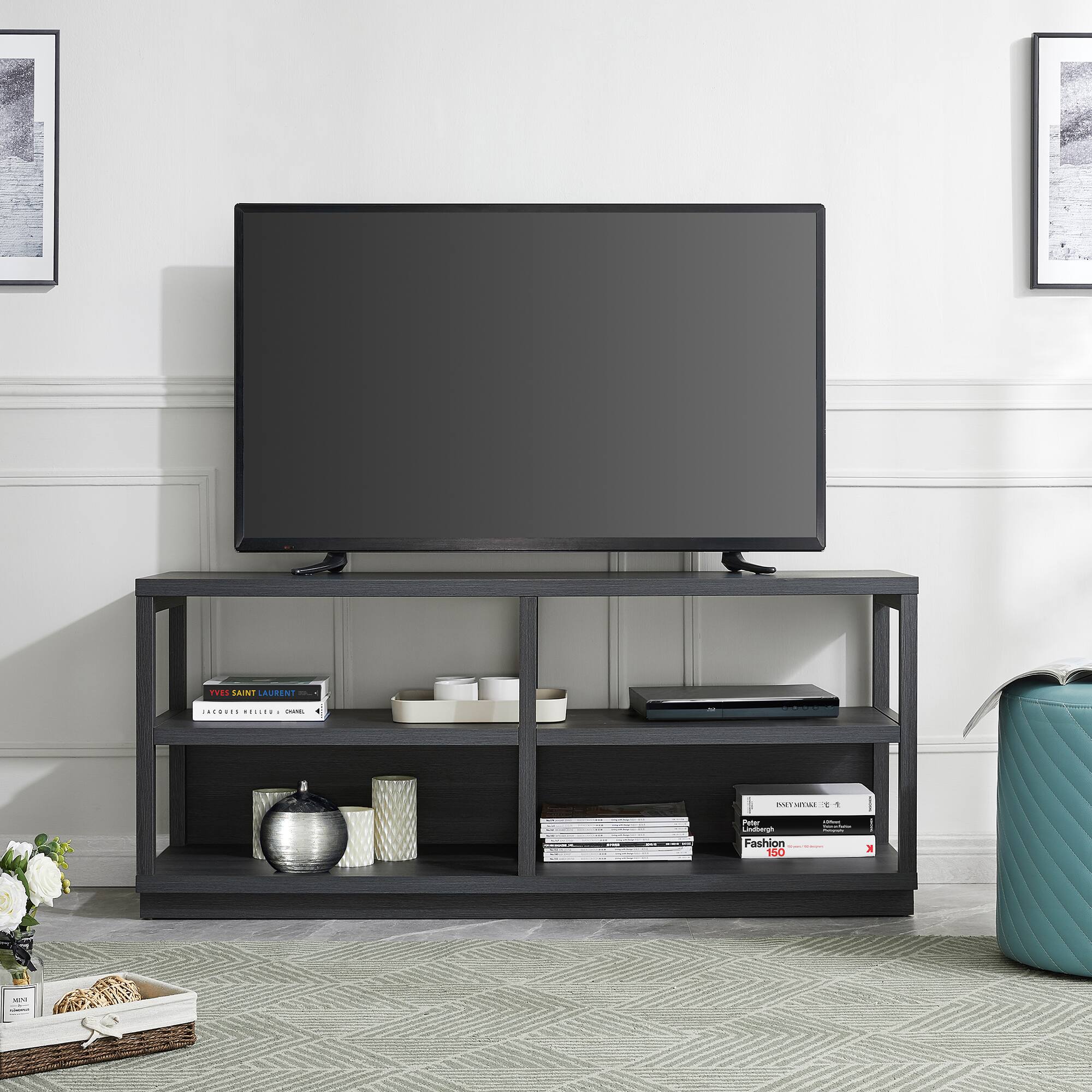 Alt View 35. Camden&Wells - Thalia TV Stand for Most TVs up to 60" - Charcoal Gray.