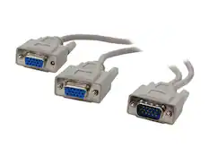 Front. Nippon Labs - Nippon Labs SVGA Video Y-Adapter Cable 8" SVGA Y ADAPTOR Model VGA-ADT-1M2F.