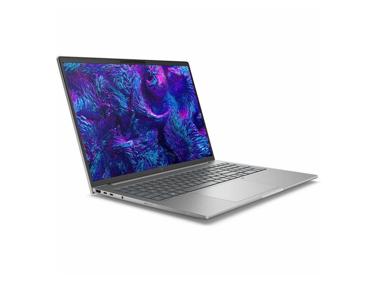 Alt View 5. HP - HP ZBook 8 G1i 16" - Intel Core Ultra 7 - 16 GB - 512 GB SSD - Windows 11 Pro - NVIDIA RTX 500 & Intel Arc - Wi-Fi 7 - Meteor Silver.