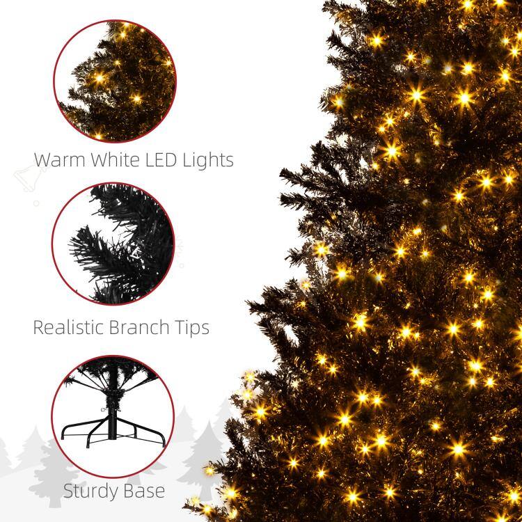 Warm White LED Lights  
Realistic Branch Tips  
Sturdy Base