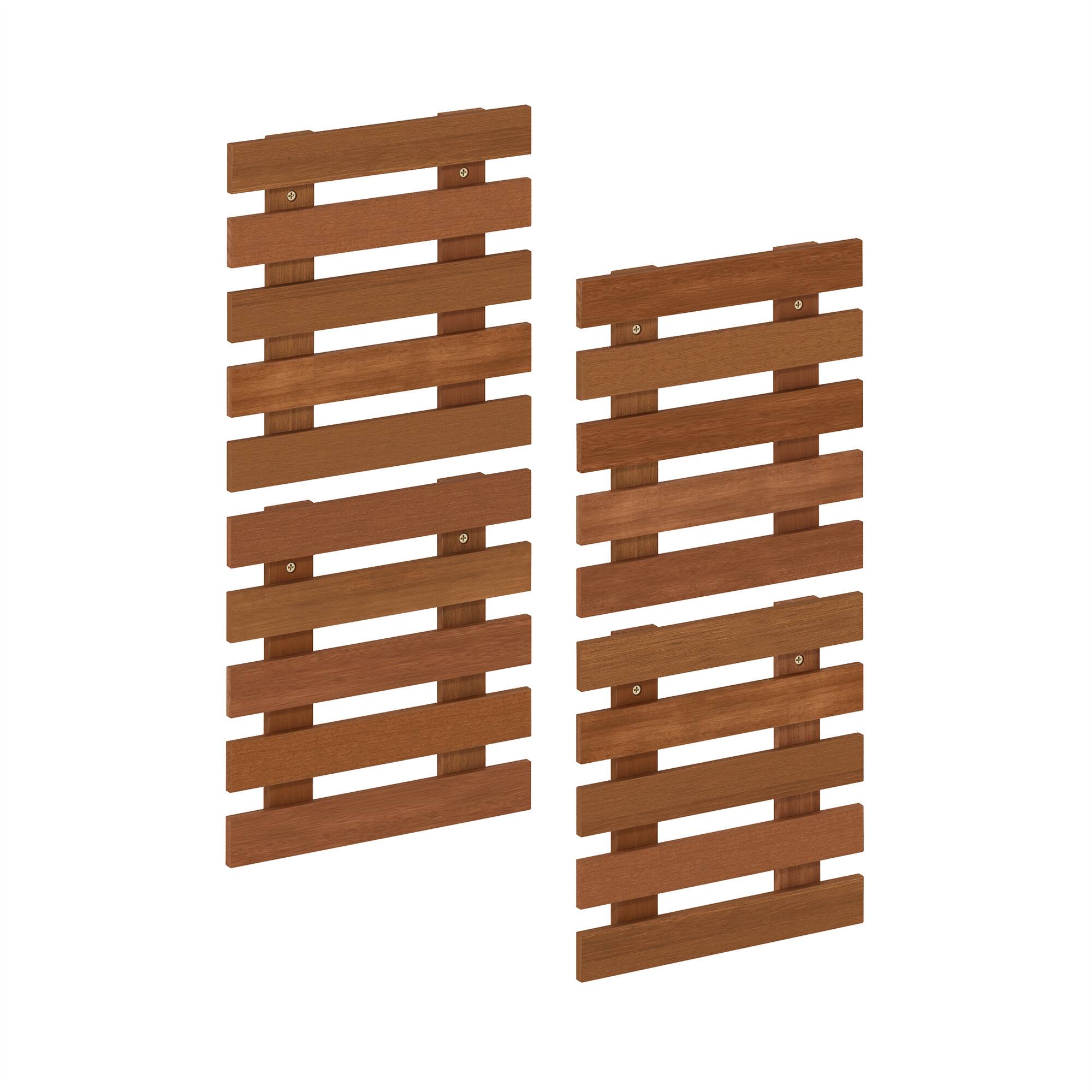 Alt View 6. Furinno - TIOMAN Outdoor Vertical Wall Planter, Set of 4 Wooden Hanging Planters, for Indoor, Outdoor Plants - Light Wood.