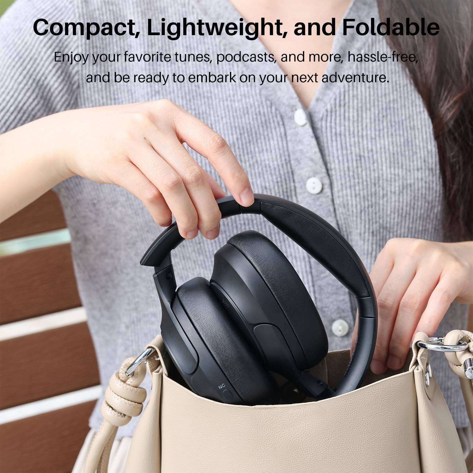 Compact, Lightweight, and Foldable
Enjoy your favorite tunes, podcasts, and more, hassle-free, and be ready to embark on your next adventure.