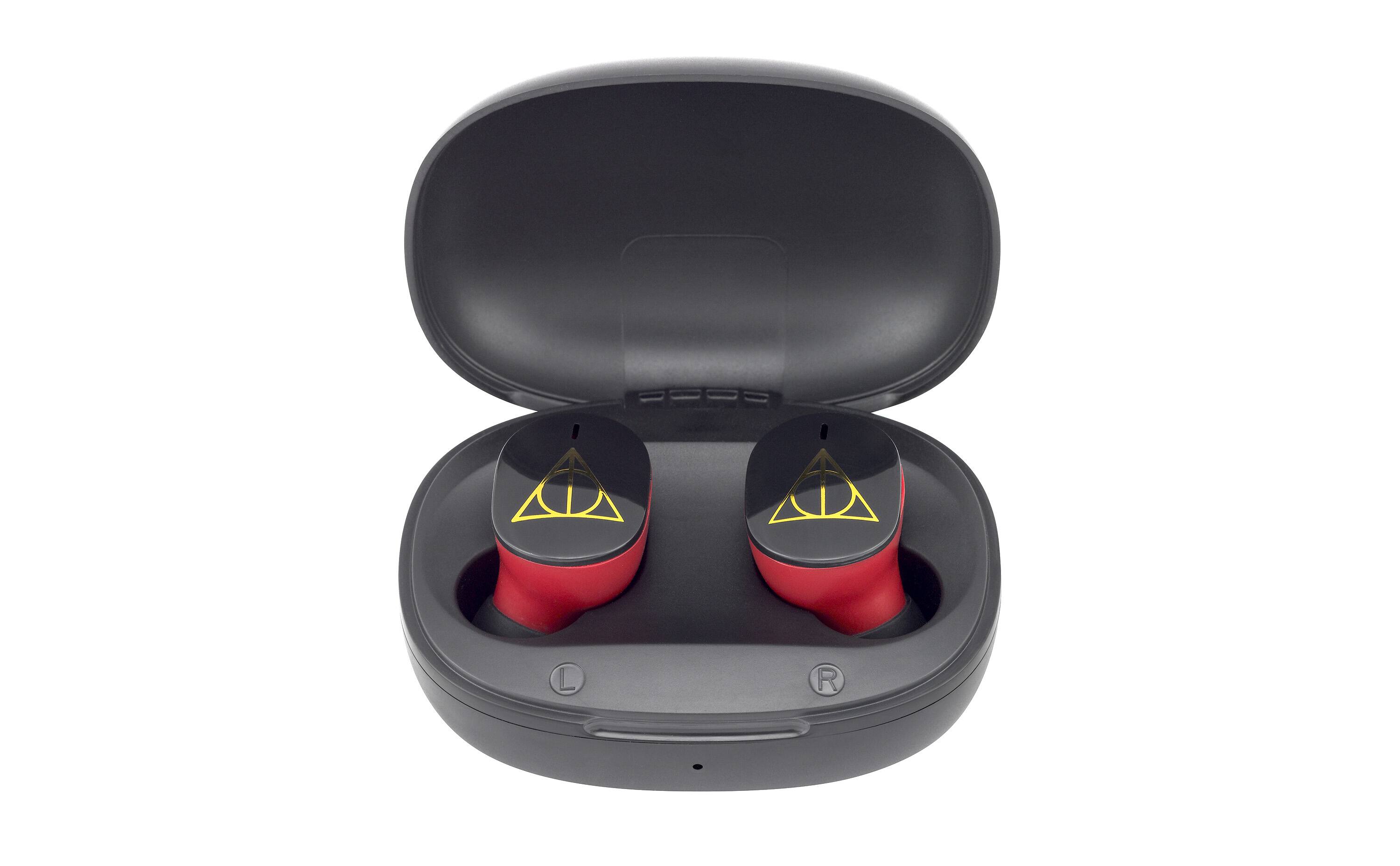 Back. eKids - eKids Harry Potter Wireless Earbuds for Kids, Bluetooth Earbuds with Charging Case - Black.