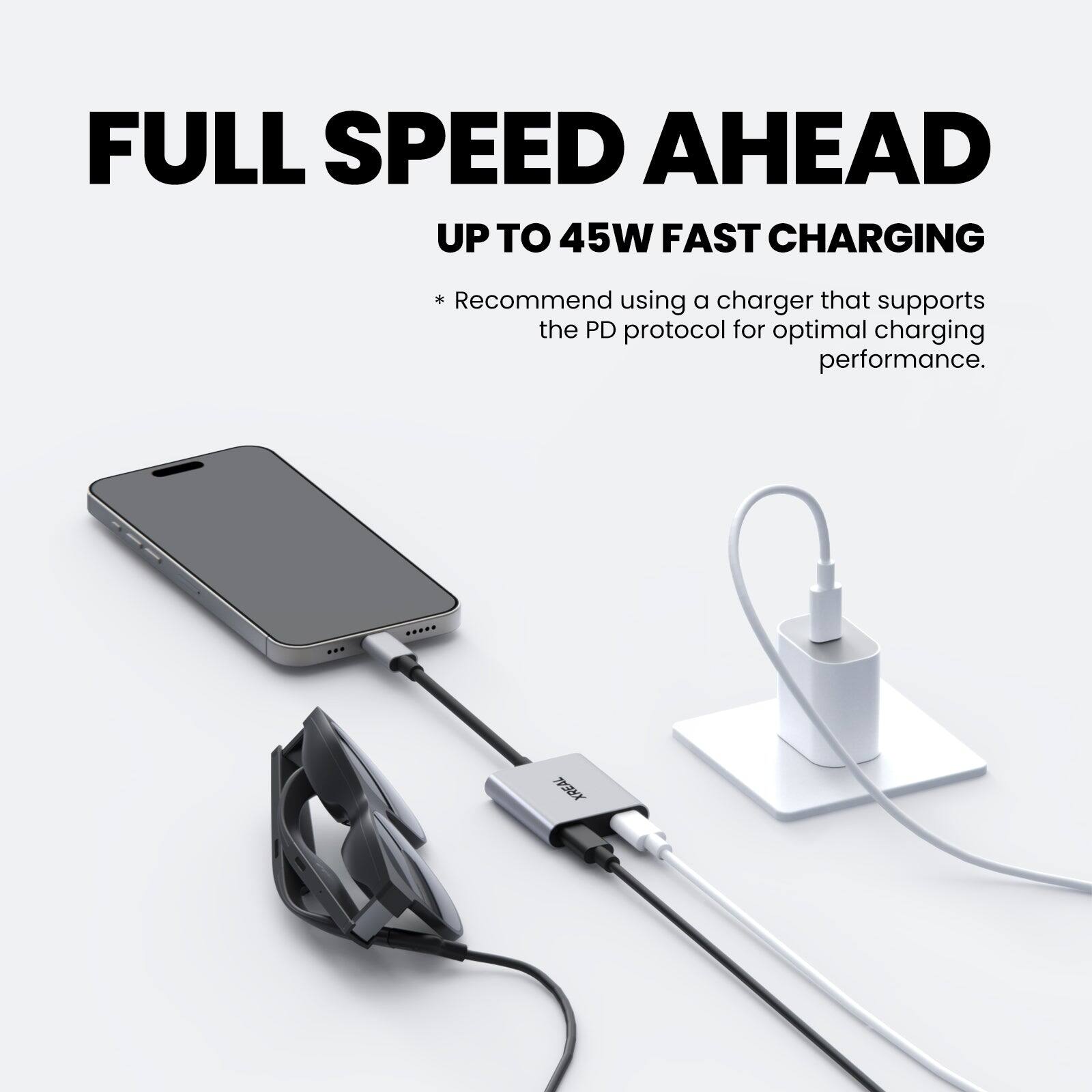 FULL SPEED AHEAD  
UP TO 45W FAST CHARGING  

* Recommend using a charger that supports the PD protocol for optimal charging performance.
