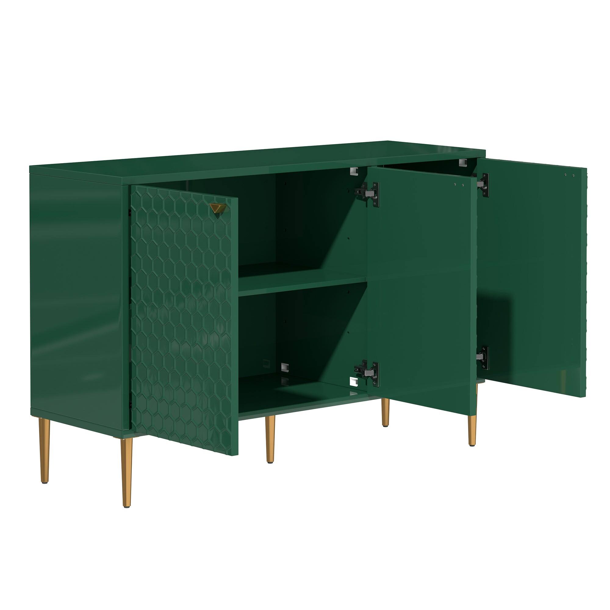 Alt View 9. Boyel Living - Boyel Living 3 Door Accent Cabinet - Green.