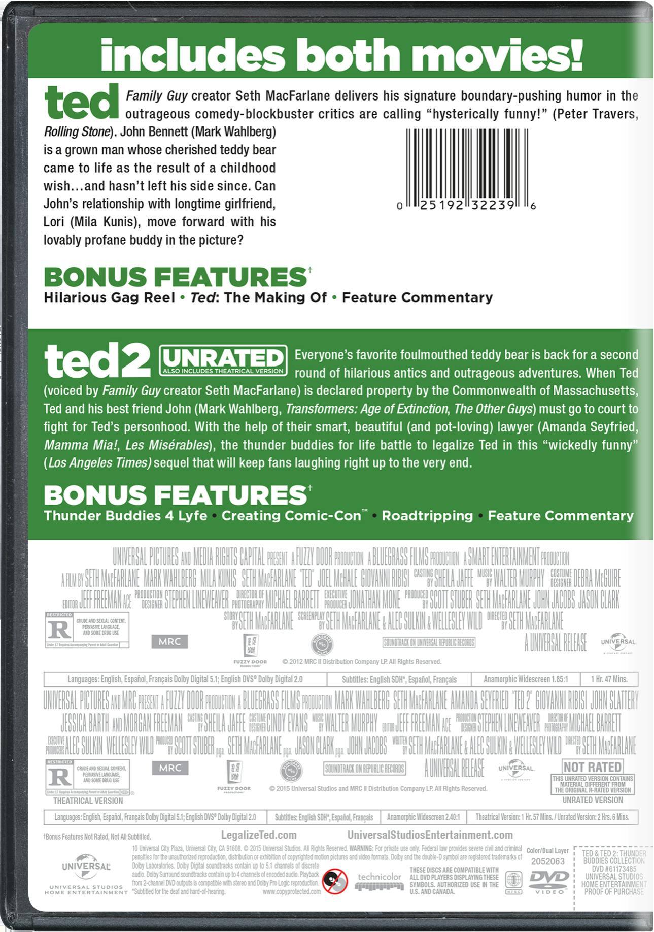 Angle. Ted/Ted 2 (DVD Double Feature) [DVD].