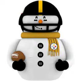 Sporticulture - Pittsburgh Steelers 7' Inflatable Snowman Player - Black