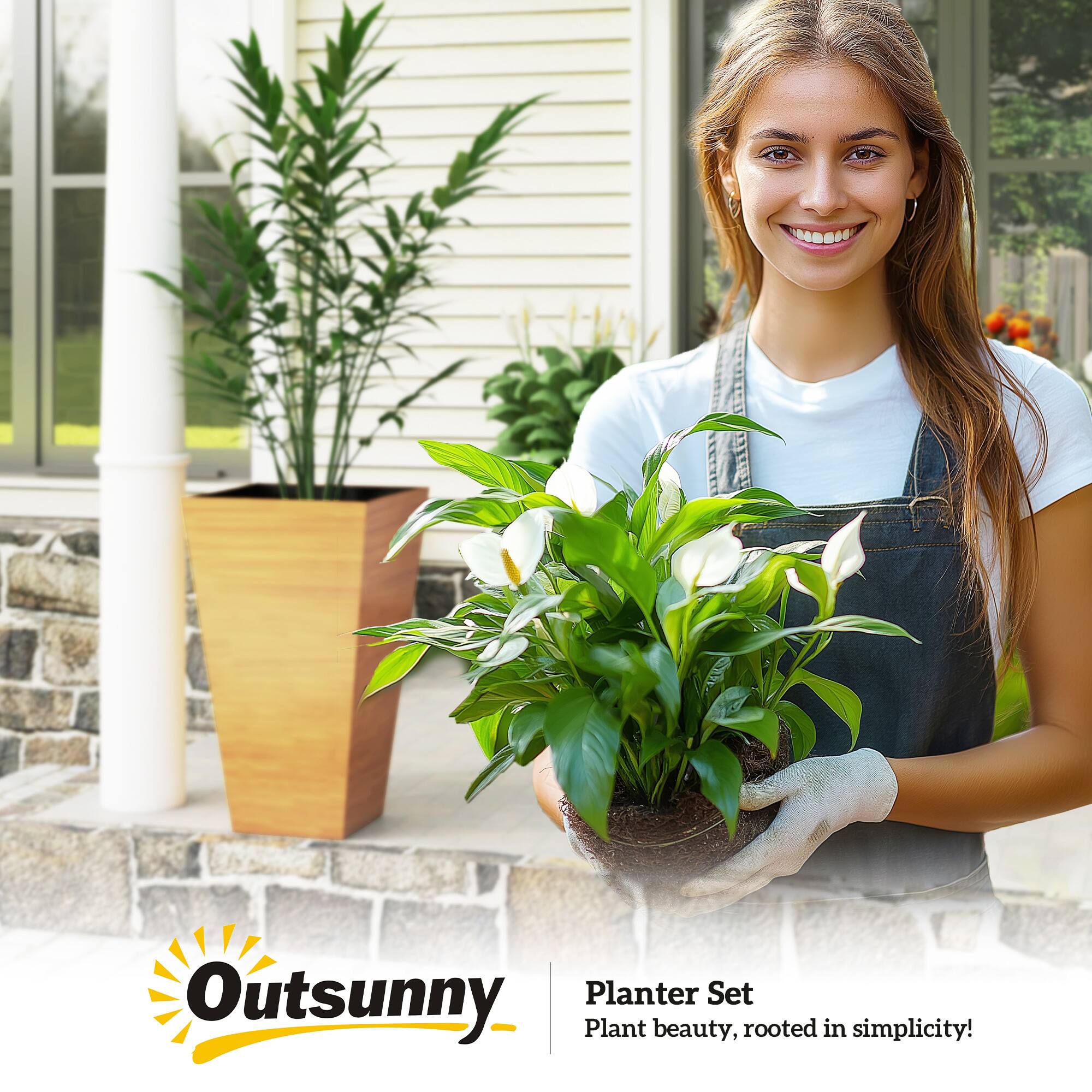 Outsunny  
Planter Set  
Plant beauty, rooted in simplicity!
