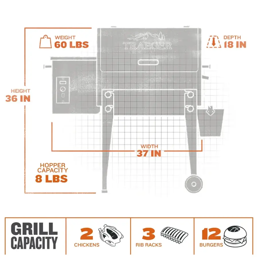 Traeger Grills Tailgater 20 Wood Pellet Grill Black TFB30KLF - Best Buy