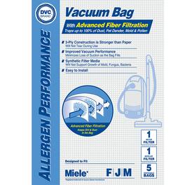 DVC - Miele Miele Vacuum Bags for Vacuum Part #MIR-1476A 5 Pack