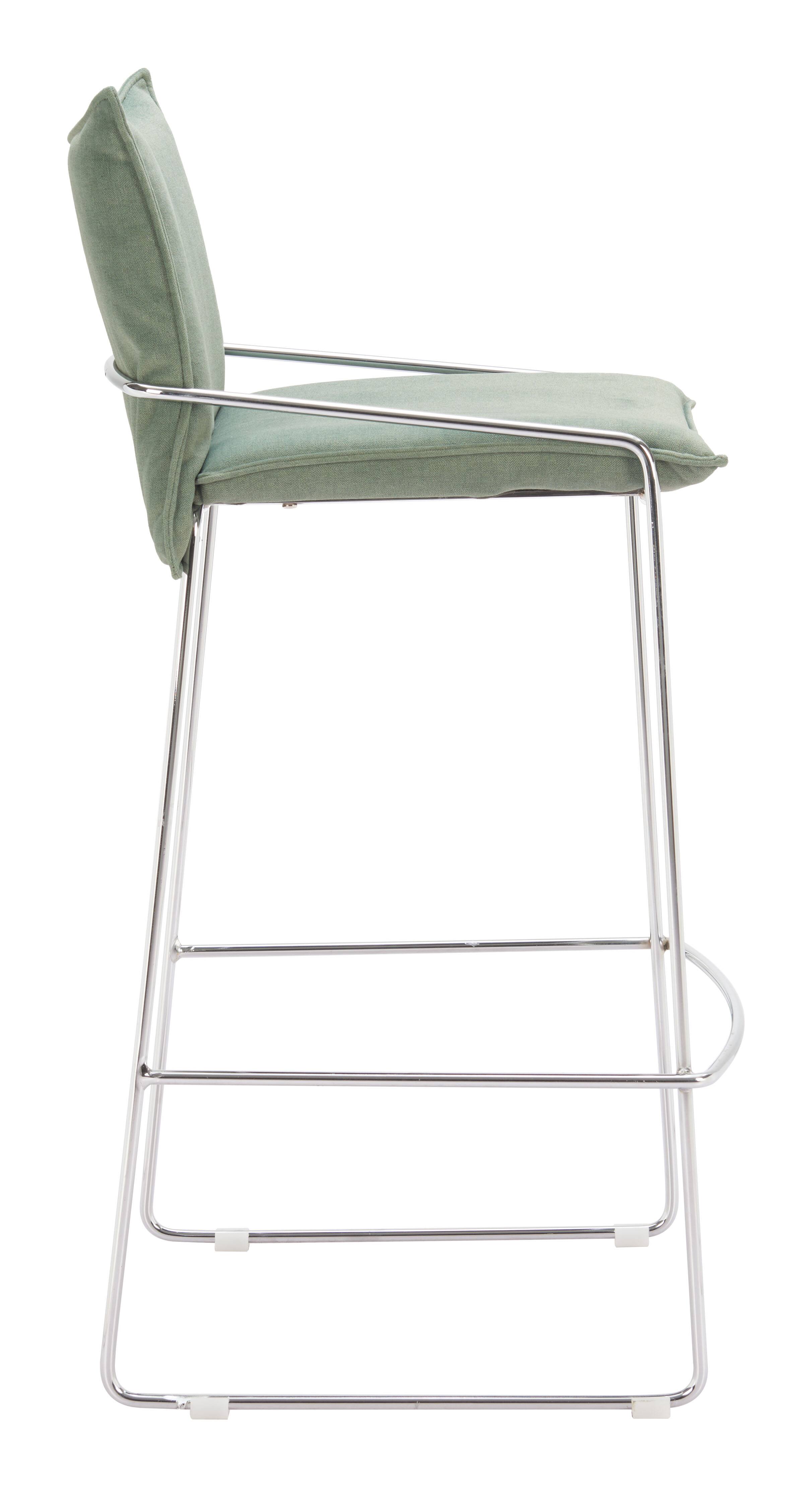 Back. Hivvago - Pola Barstool Green - Green.