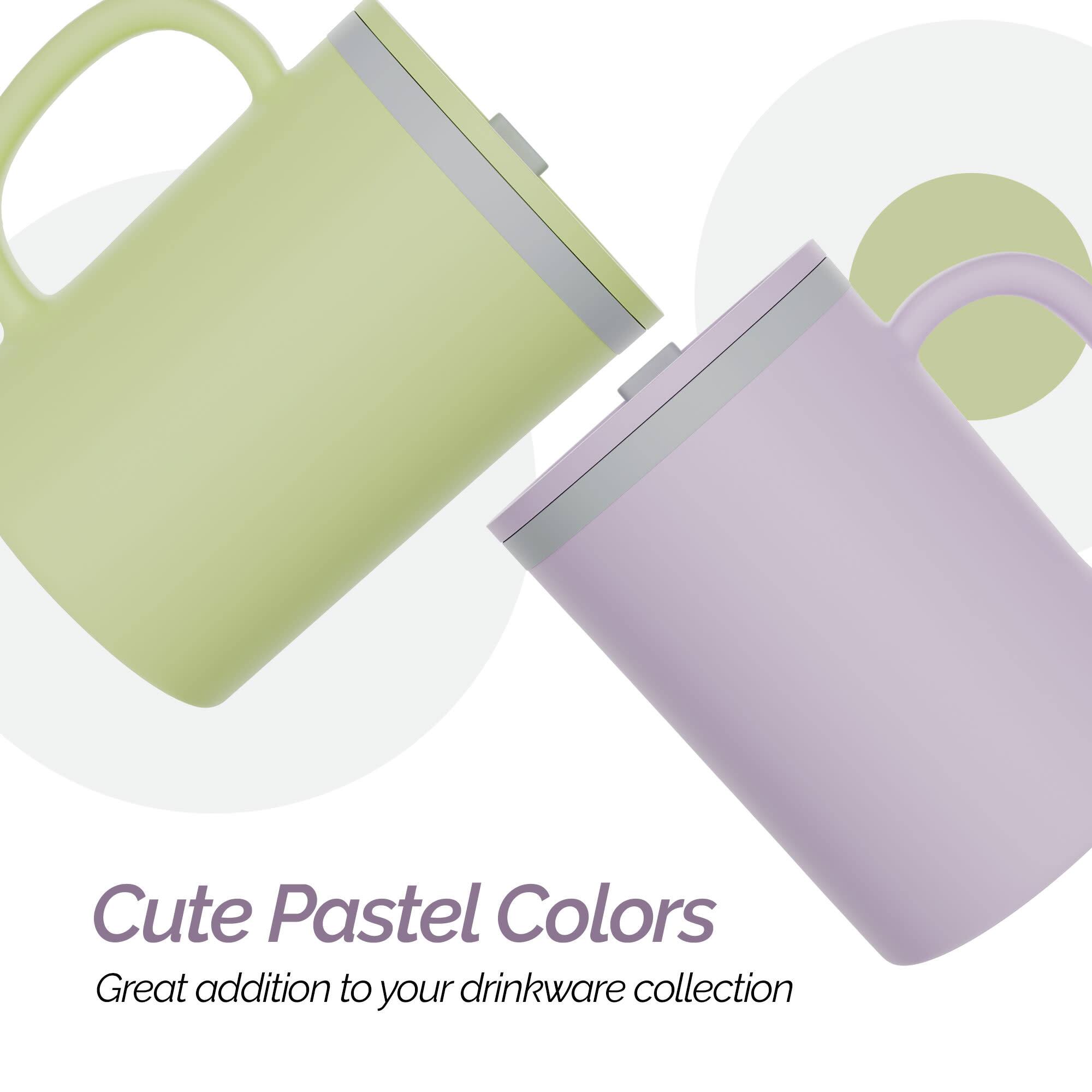 Cute Pastel Colors  
Great addition to your drinkware collection