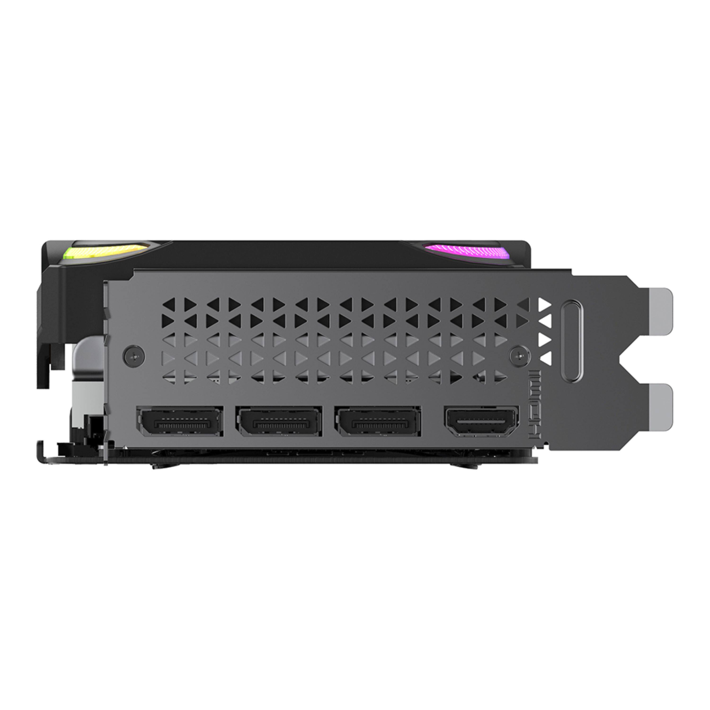 Alt View 8. PNY - GeForce RTX 5070 12GB ARGB OC GDDR7 PCI Express 5.0 Graphics Card with Triple Fan - Black.