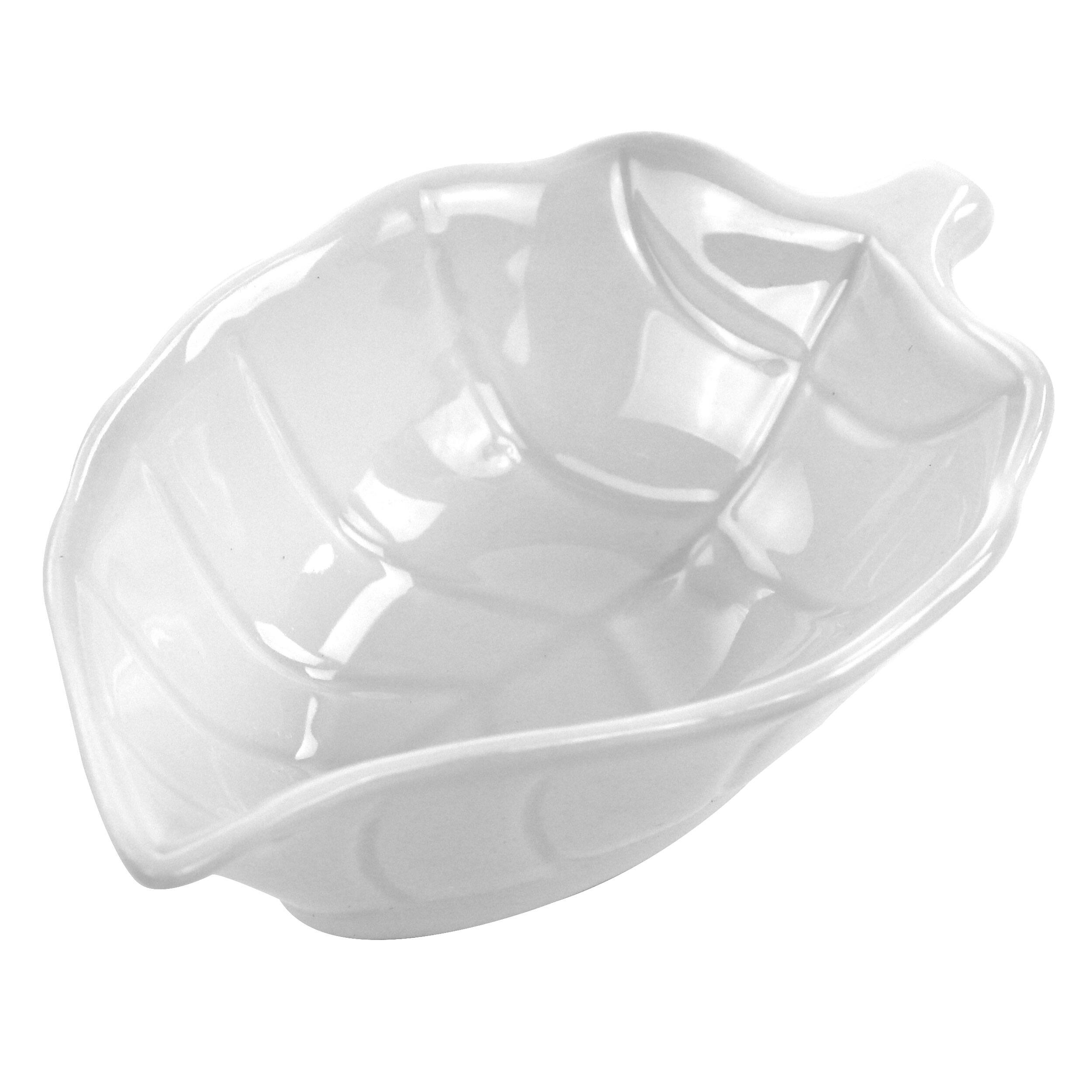 Alt View 1. Martha Stewart - Martha Stewart 4 Piece Ceramic Tidbit Dish Set in White - White.