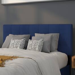 Emma + Oliver - Quilted Tufted Upholstered Headboard - Navy