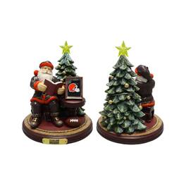 The Memory Company - Cleveland Browns Christmas Story Santa Figurine - Multicolor