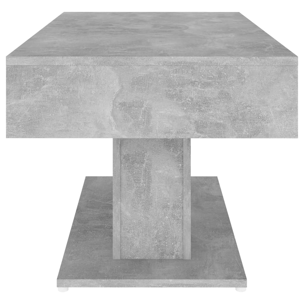 Alt View 4. Boyel Living - 19.7 x 37.8 x 17.7 in. Concrete Gray Rectangular Engineered Wood Medium Durable Coffee Table - Gray.